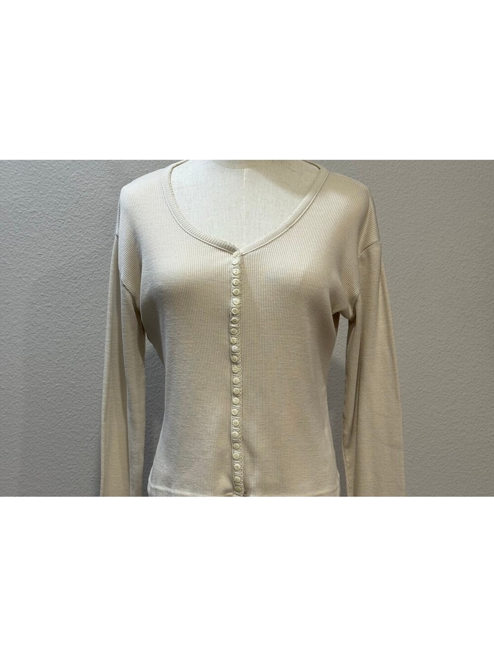 Y2K One Step Up  Cream Women's Regular M long sleeve t-shirt